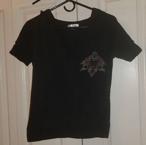 Anchor Blue Short Sleeve Hoodie